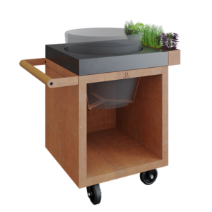 OFYR Kamado Table Black PRO 65 Concrete BGE - Big Green Egg - Platin